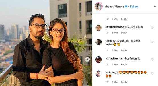 चाहत खन्ना ने मीका सिंह संग शेयर की फोटो, लिखा- क्वारनटीन लव