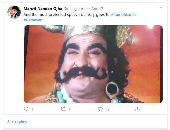 रामायण: कुंभकर्ण की इस बात के फैन हुए यूजर्स, ट्रेंड हुआ #Kumbhkaran