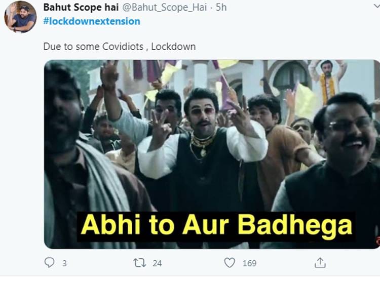 ट्विटर पर ट्रेंड हो रहा 'लॉकडाउन एक्सटेंशन', बन रहे ऐसे मीम्स