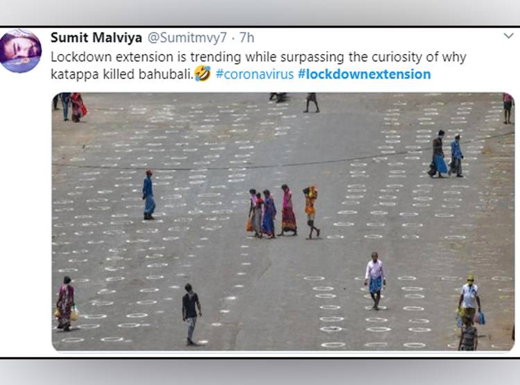 ट्विटर पर ट्रेंड हो रहा 'लॉकडाउन एक्सटेंशन', बन रहे ऐसे मीम्स