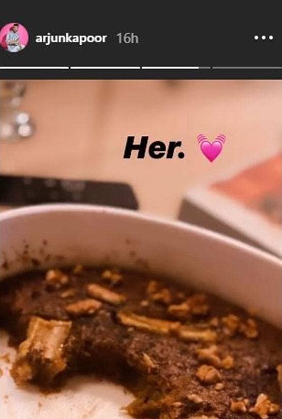 बॉयफ्रेंड अर्जुन कपूर के लिए मलाइका ने बनाई ये डिश, एक्टर ने की शेयर