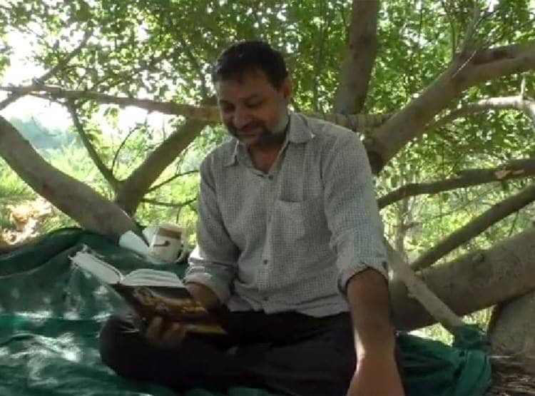 कोरोना के डर से पेड़ पर चढ़ा वकील, बोला- ये सोशल डिस्टेंसिंग का तरीका