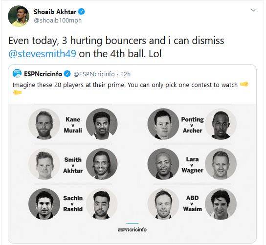 अख्तर का दावा- 4 गेंद में स्टीव स्मिथ का कर सकता हूं गेम ओवर