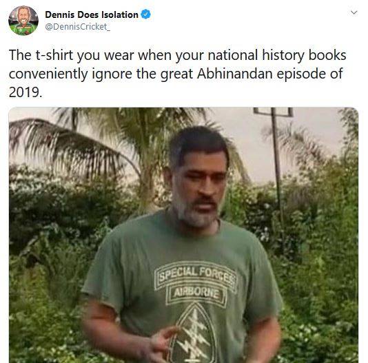 धोनी के आर्मी टी-शर्ट पहनने पर इस ऑस्ट्रेलियाई ने उठाए सवाल, हुए ट्रोल