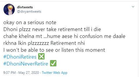 Twitter पर उड़ी धोनी के संन्यास की अफवाह, वाइफ साक्षी ने दिया ये जवाब