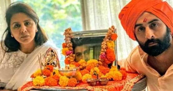 ऋषि कपूर के लिए नीतू-रणबीर ने रखी प्रार्थना सभा, Photos