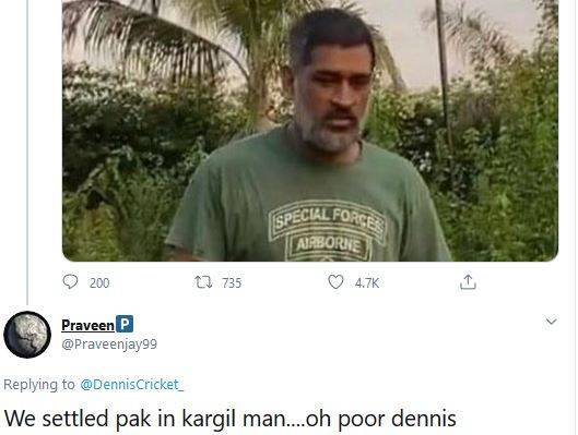 धोनी के आर्मी टी-शर्ट पहनने पर इस ऑस्ट्रेलियाई ने उठाए सवाल, हुए ट्रोल