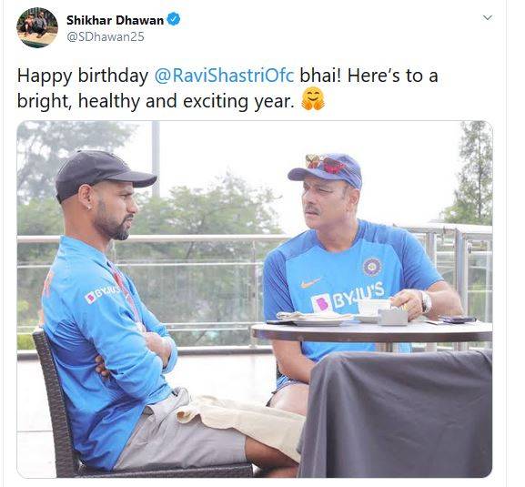 58 के हुए शास्त्री, कोहली ने बर्थडे विश कर कहा- बहादुर कुछ ही होते हैं