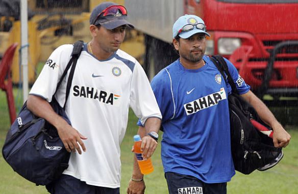 Ajit Agarkar and Sachin Tendulkar