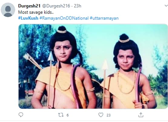 रामायण के आखिरी एपिसोड्स में लव-कुश का फैन हुआ सोशल मीडिया