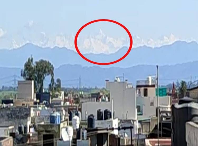 रुड़की से दिखा हिमालय, 312 KM दूर से बर्फीली चोटियों का नजारा