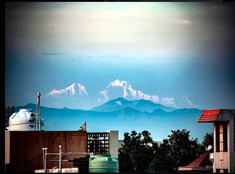 रुड़की से दिखा हिमालय, 312 KM दूर से बर्फीली चोटियों का नजारा