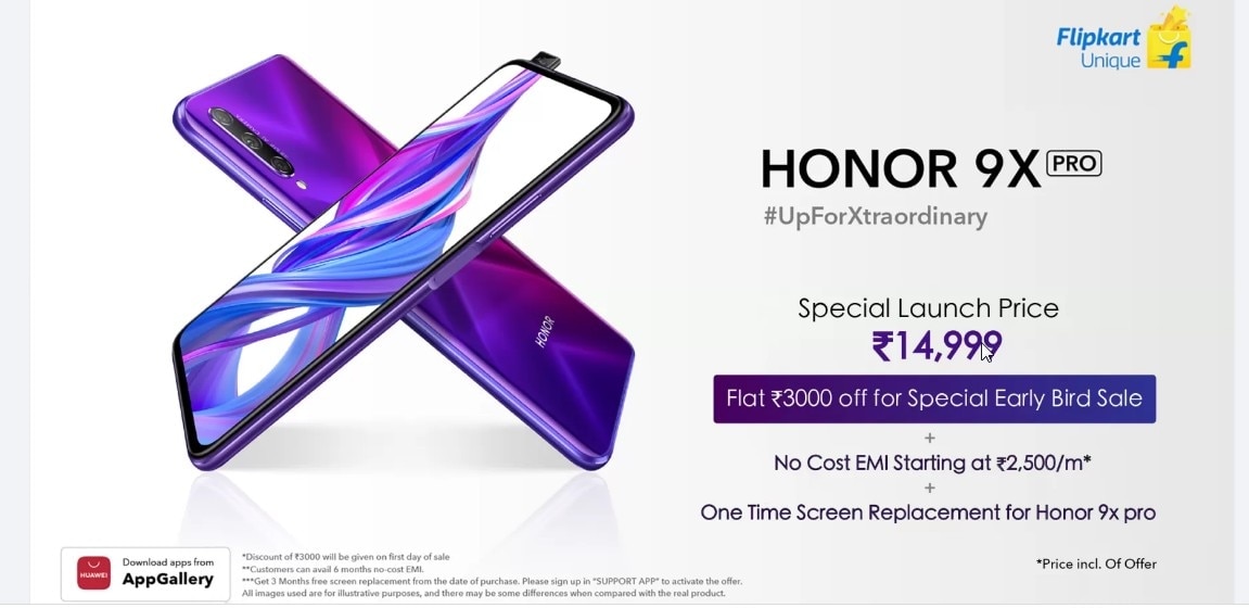 16MP पॉप-अप सेल्फी कैमरे के साथ Honor 9X Pro लॉन्च, जानें कीमत