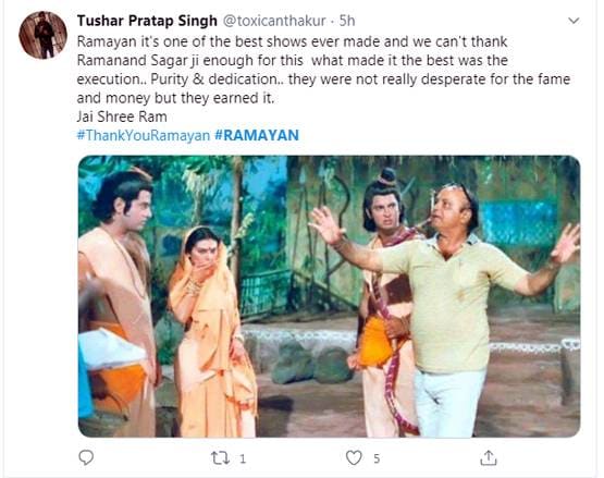 रामायण के खत्म होने से भावुक हुए दर्शक, नम आंखों से कहा अलविदा