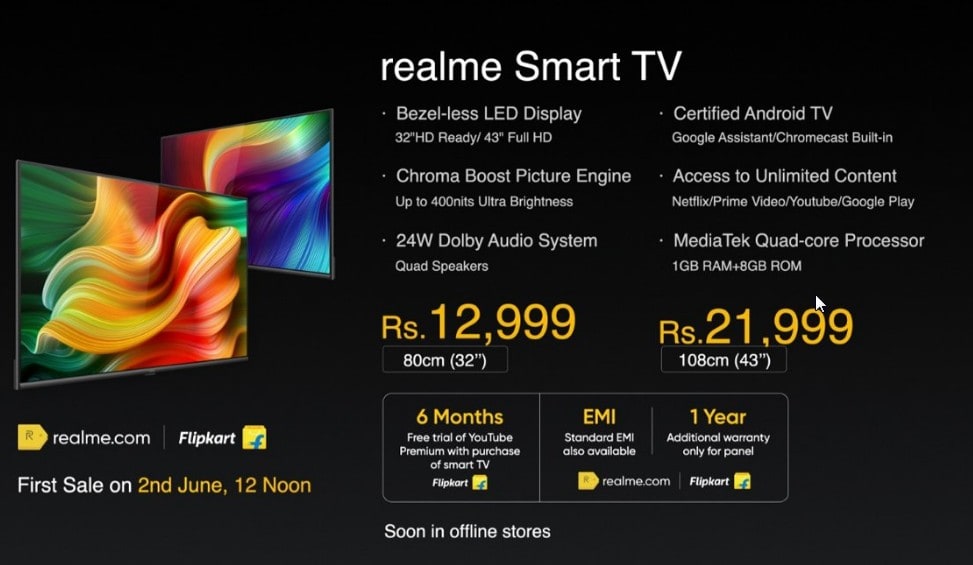 Realme: TV और वॉच समेत ये प्रोडक्ट्स लॉन्च, जानें- कीमत-फीचर्स