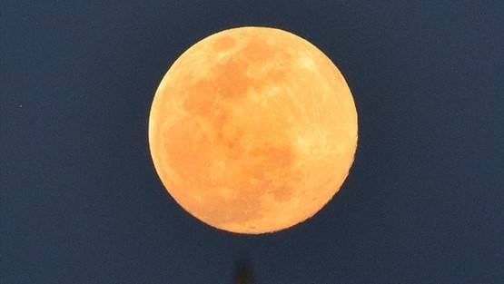 साल का आखिरी सुपरमून, ज्यादा चमकीला और खिला हुआ दिखा चांद