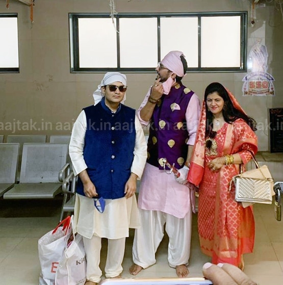 'ससुराल सिमर का' फेम एक्टर ने की शादी, मास्क में नजर आए दूल्हा-दुल्हन