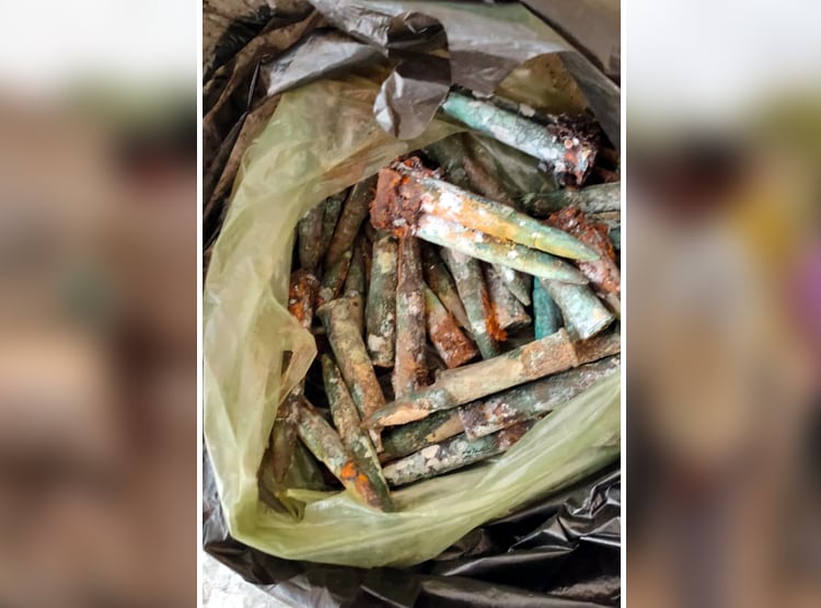 बॉर्डर के पास मकान की खुदाई में मिले जिंदा कारतूस,1965 के युद्ध से कनेक्शन