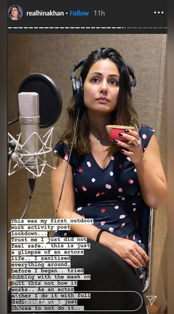 लॉकडाउन खुलने के बाद काम पर गईं हिना खान, कहा- सेफ फील नहीं हो रहा