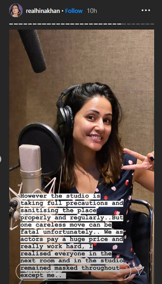 लॉकडाउन खुलने के बाद काम पर गईं हिना खान, कहा- सेफ फील नहीं हो रहा
