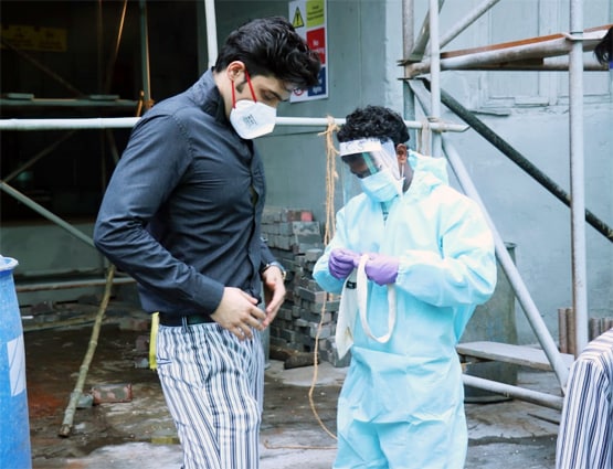 शुरू हुई कसौटी की शूटिंग, सेट्स पर मास्क लगाए नजर आए पार्थ समथान