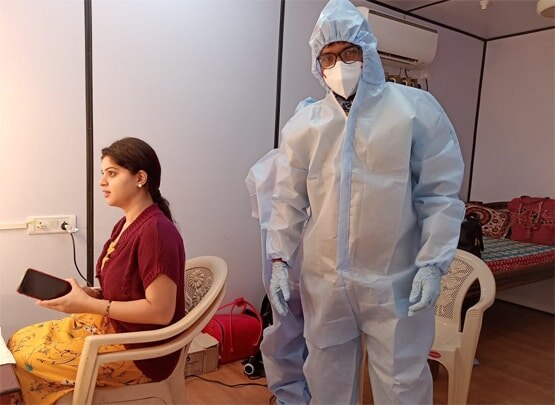 'कहत हनुमान जय श्रीराम' का शूट शुरू, मास्क पहने, सैनिटाइजर के साथ दिखी कास्ट