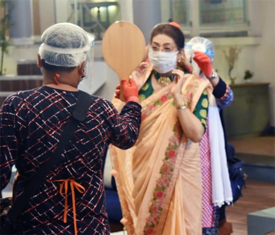 शुरू हुई कसौटी की शूटिंग, सेट्स पर मास्क लगाए नजर आए पार्थ समथान