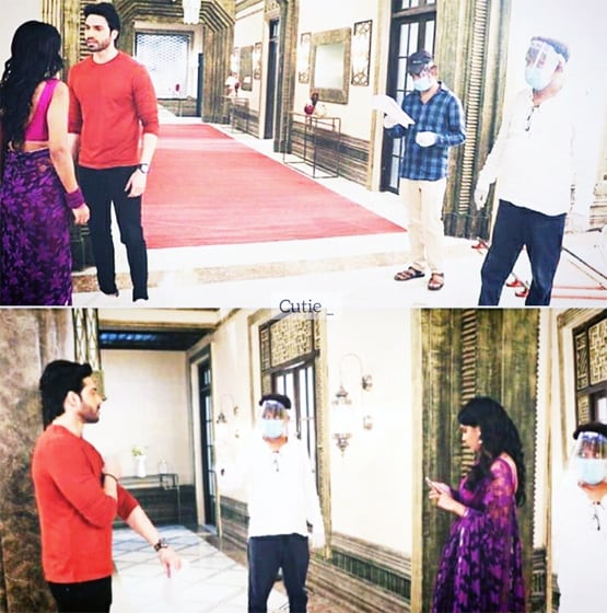 नागिन 4 के सेट पर पीली साड़ी में नजर आईं निया शर्मा, फोटोज Viral