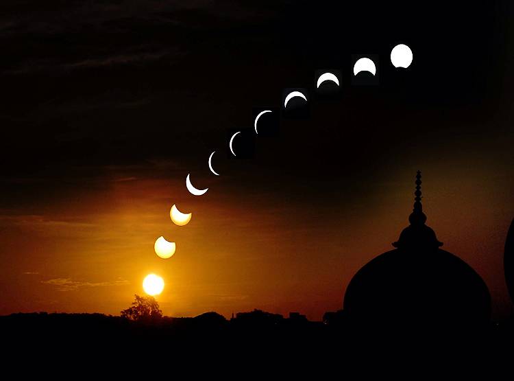 सूर्य ग्रहणः 3 राज्यों में रिंग ऑफ फायर, बाकी देश में आंशिक नजारा