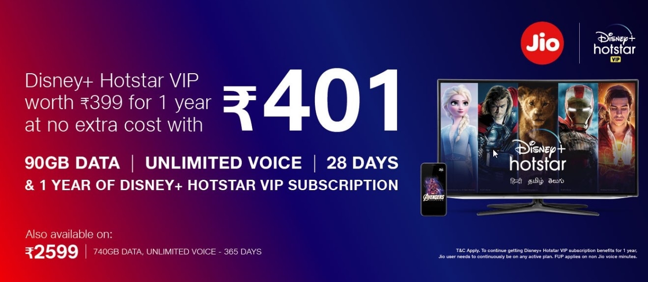 फ्री में चाहिए Disney+ Hotstar? इन Jio प्लान्स से करें रिचार्ज