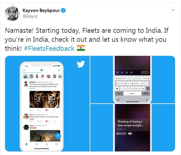 इंस्टाग्राम स्टोरी जैसा है Twitter का नया फीचर Fleets, आया भारत