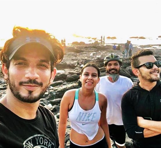 निया-अर्जुन ने चलाई 32 किलोमीटर साइकिल, शेयर की खूबसूरत तस्वीरें