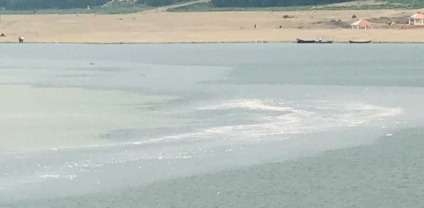 सूर्यग्रहण से पहले दिखा गंगा-यमुना-सरस्वती का संगम, फोटो वायरल