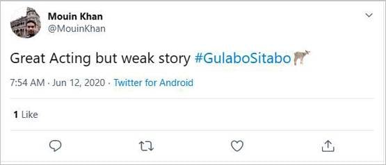 गुलाबो सिताबो पब्लिक रिव्यू: कहानी में छाए अमिताभ, दर्शकों ने दिया मिक्स रिस्पांस