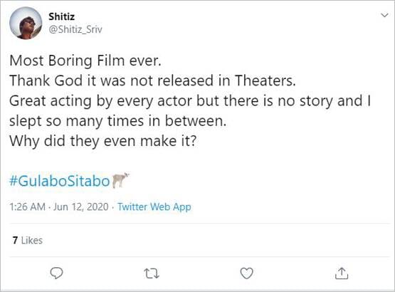 गुलाबो सिताबो पब्लिक रिव्यू: कहानी में छाए अमिताभ, दर्शकों ने दिया मिक्स रिस्पांस