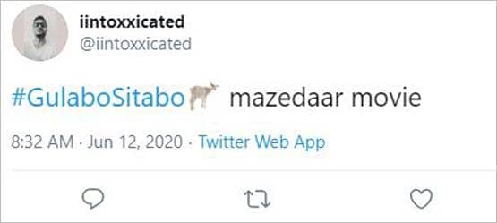 गुलाबो सिताबो पब्लिक रिव्यू: कहानी में छाए अमिताभ, दर्शकों ने दिया मिक्स रिस्पांस