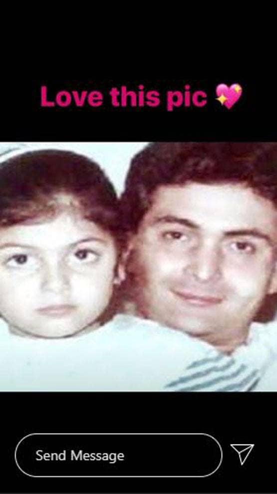 फादर्स डे पर रिद्ध‍िमा ने पिता ऋष‍ि कपूर को किया याद, शेयर की फोटोज