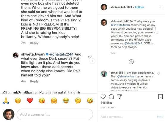 श्वेता-अभिनव के बीच सोशल मीडिया पर बहस, पति ने पूछा क्यों नहीं दे रही तलाक