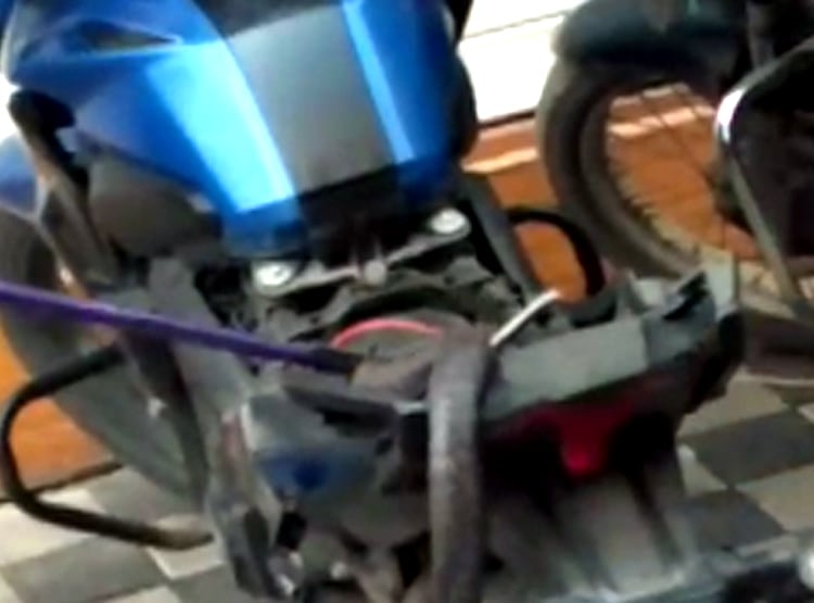 सीट के नीचे घुसा था कोबरा सांप, 20 किमी तक चलाते रहे बाइक, फिर...