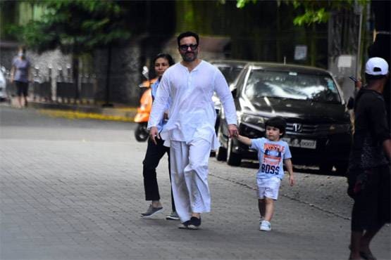 करीना-तैमूर संग सैर पर निकले सैफ पर उठे सवाल, मास्क ना पहनने पर हुए ट्रोल