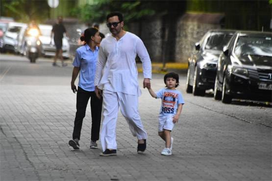 करीना-तैमूर संग सैर पर निकले सैफ पर उठे सवाल, मास्क ना पहनने पर हुए ट्रोल