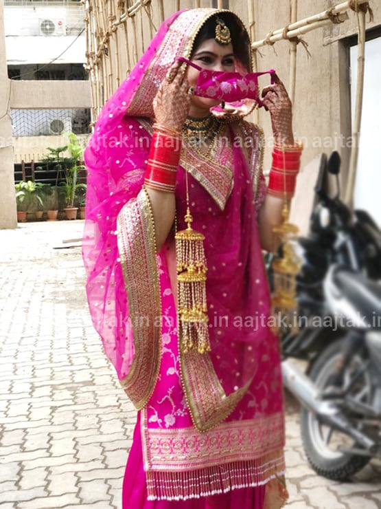 'ससुराल सिमर का' फेम एक्टर ने की शादी, मास्क में नजर आए दूल्हा-दुल्हन