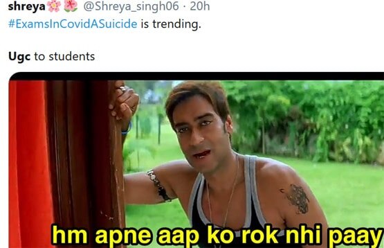 UGC के फैसले से नाराज छात्र, ट्रेंड हो रहा #ExamsInCovidASuicide