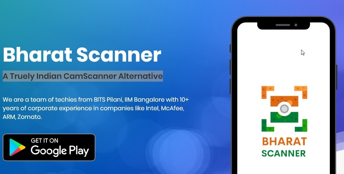 कैमस्कैनर की जगह लेने आया मेड इन इंडिया ऐप Bharat Scanner