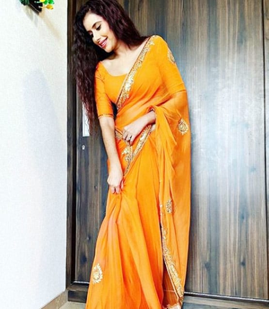 पति से अनबन की खबरों के बीच चारु असोपा ने सेलिब्रेट की तीज, शेयर किए फोटोज