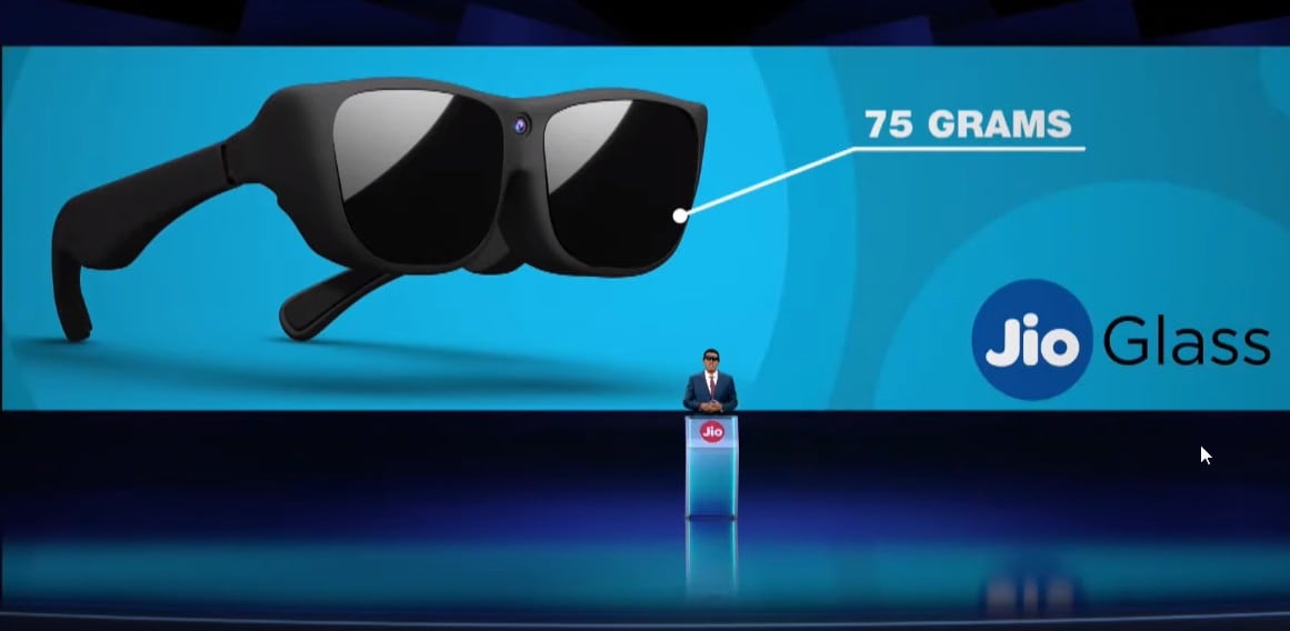 वायरलेस ऑडियो के साथ मिक्स्ड रिएलिटी हेडसेट Jio Glass पेश