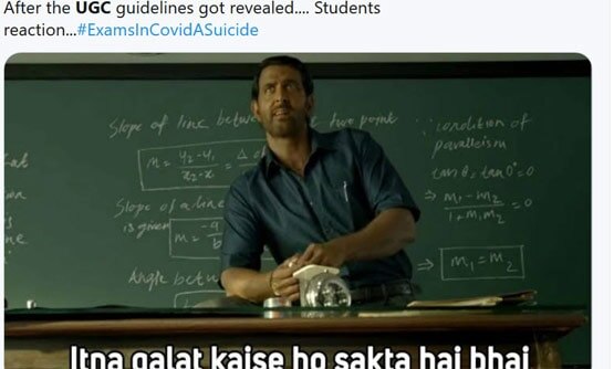 UGC के फैसले से नाराज छात्र, ट्रेंड हो रहा #ExamsInCovidASuicide