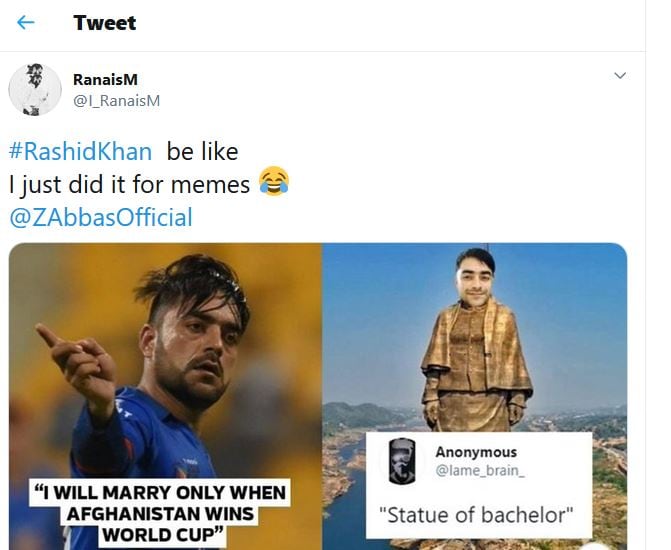 राशिद खान बोले- शादी तभी करूंगा जब अफगानिस्तान वर्ल्ड कप जीतेगा, ट्विटर पर उड़ा मजाक