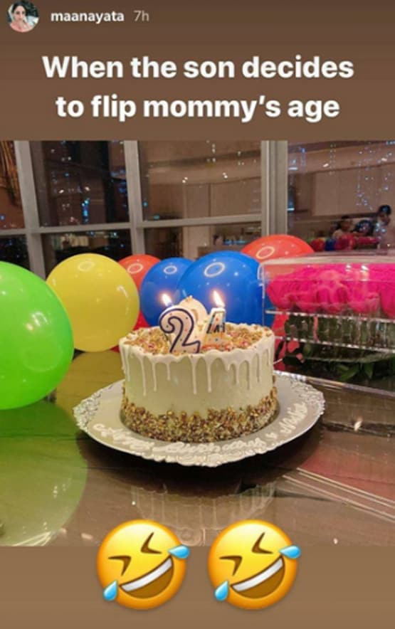 बर्थडे पर मान्यता को सता रही संजय दत्त की याद, बच्चों संग किया सेलिब्रेट