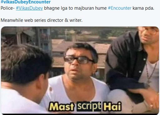 विकास दुबे एनकाउंटर पर वायरल सलमान का डायलॉग, सोशल मीडिया पर छाए मीम्स